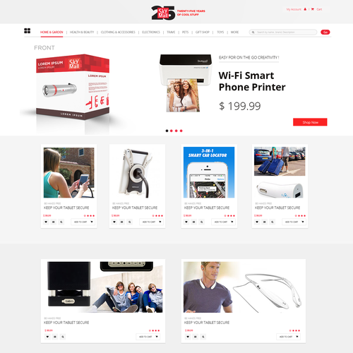 Stylized design with the title 'website'