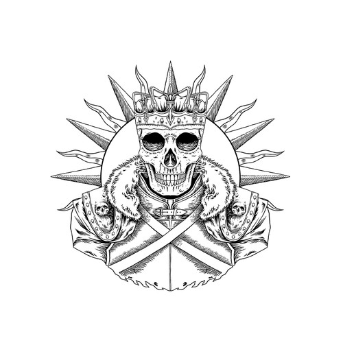 Tattoo t-shirt with the title 'The King'