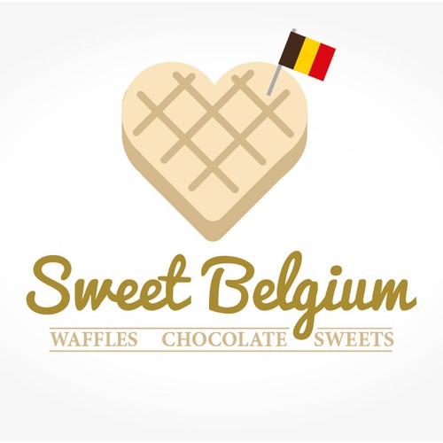 Caramel logo with the title 'Sweet belgium'