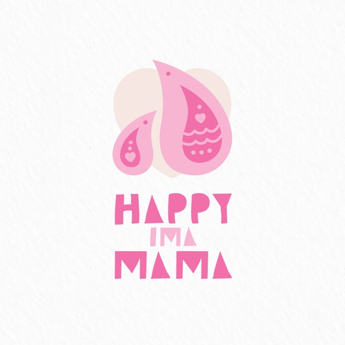 Mom logo with the title 'Happy Ima Mama'