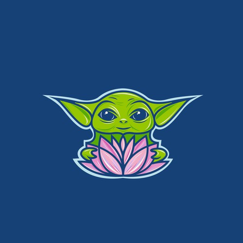 Star Wars design with the title 'Colorful 'Baby Yoda' logo for Remix Project'
