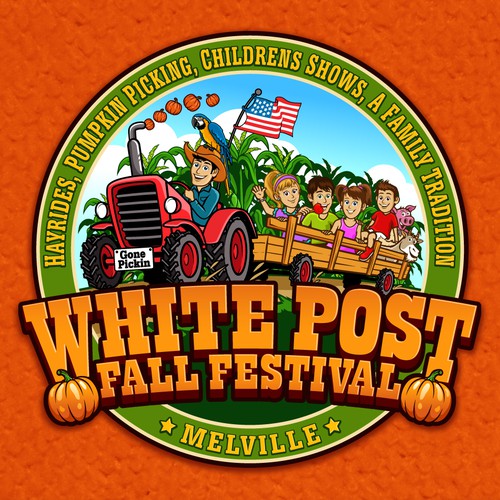 Mahogany logo with the title 'White Post logo'