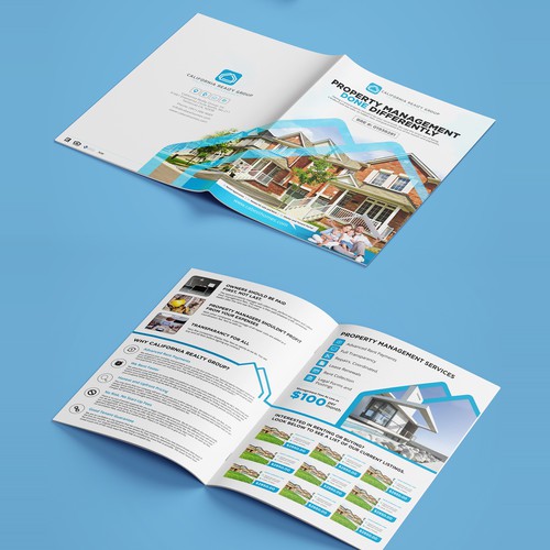 Photoshop design with the title 'Booklet Brochure Design'