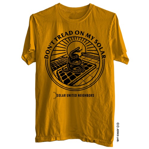 Snake t-shirt with the title 'dont tread'