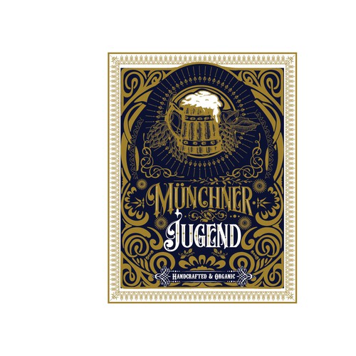 Art Nouveau design with the title 'Münchner Jugend'