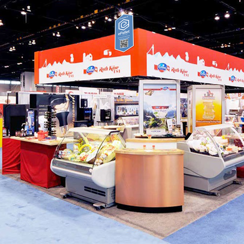 Booth design with the title 'ePallet Partner Booth Sign'