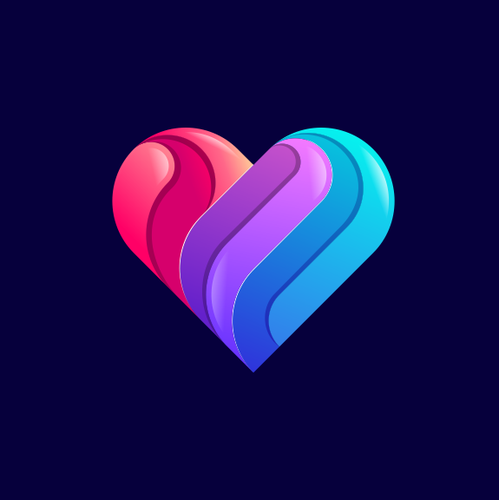 3D abstract logo with the title 'Heart and Soul'