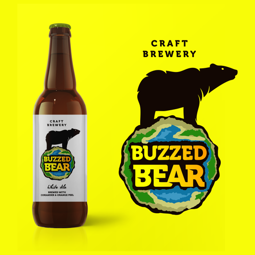 Planet logo with the title 'Buzzed BEAR'