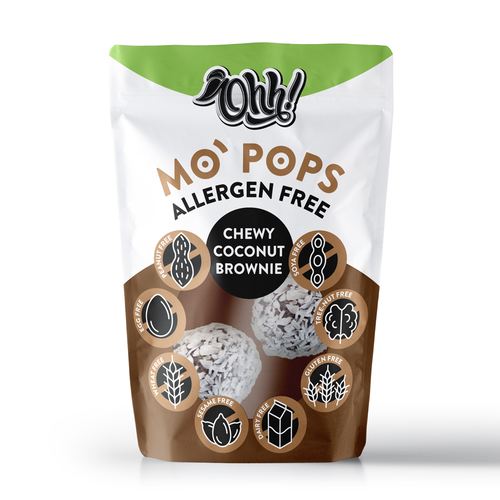 Sweets packaging with the title 'MO' POPS'