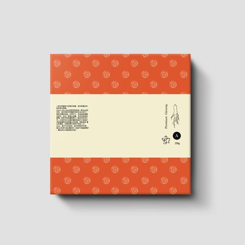 Identity packaging with the title 'Traditional Design for Ginseng Company'