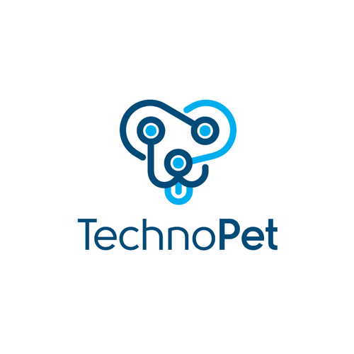 Pet shop logo with the title 'Techno Pet'
