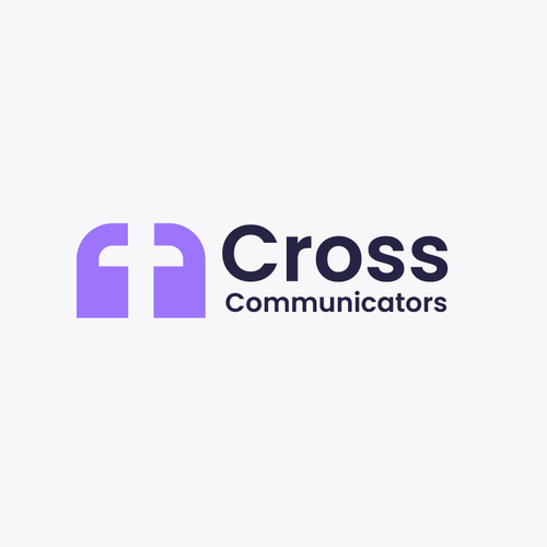 Speech bubble logo with the title 'Cross communication '