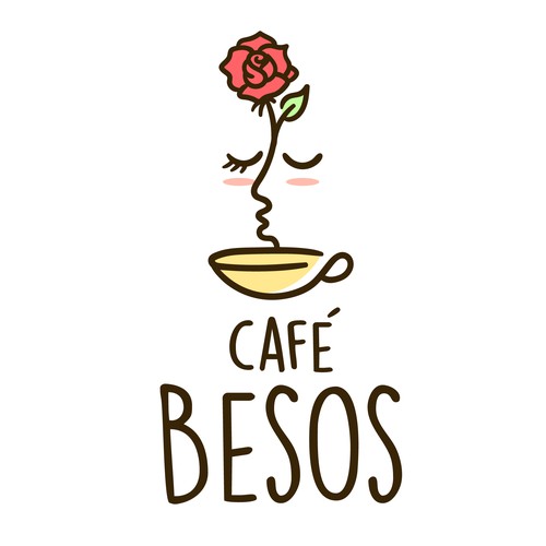 Cafeteria design with the title 'Café Besos'