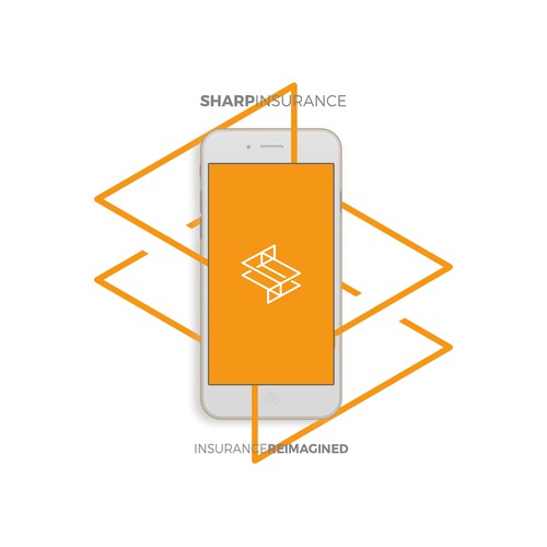 S logo with the title 'Logo concept for SharpInsurance'
