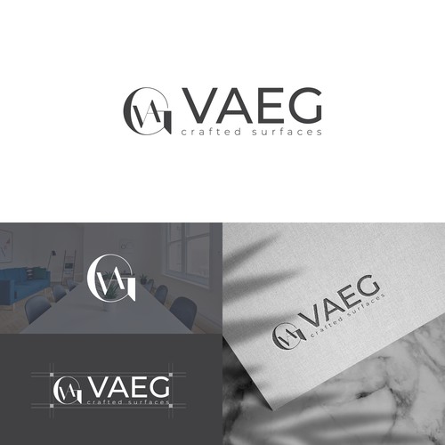 Interior design brand with the title 'Logo Design'