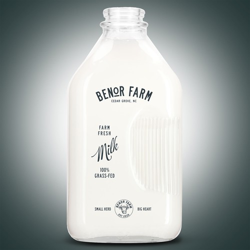 Milk design with the title 'Premium Raw Milk'