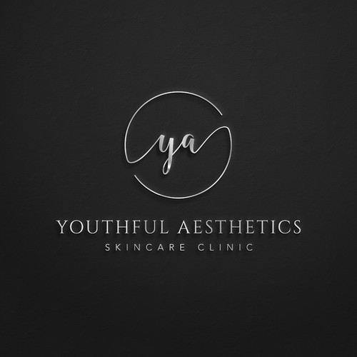 Clinic brand with the title 'Youthful Aesthetics logo'
