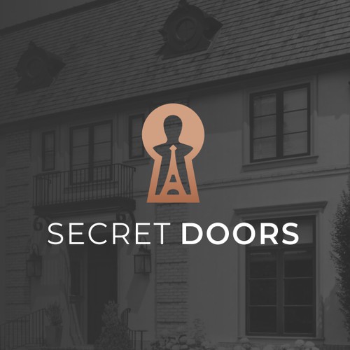 Door design with the title 'French Agent Logo'