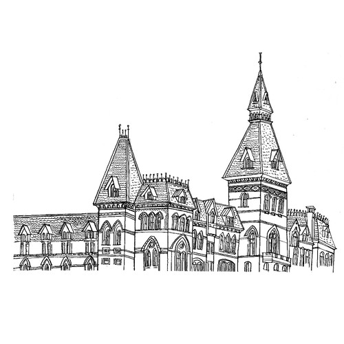 Building artwork with the title 'Cell Phone Wallet Design'