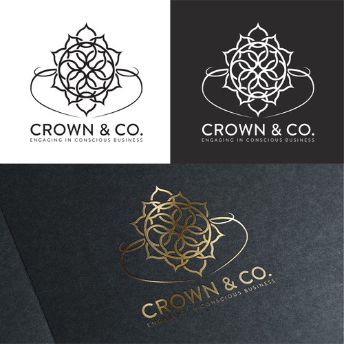 Complex logo with the title 'Crown & Co.'