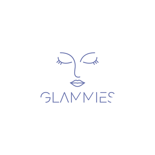 Makeup artist logo with the title 'Glammies'