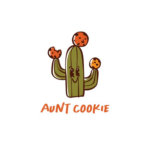 Cake logo with the title 'Desert cookie'