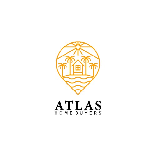Resort logo with the title 'LOGO DESIGN FOR "ATLAS HOME BUYERS"'