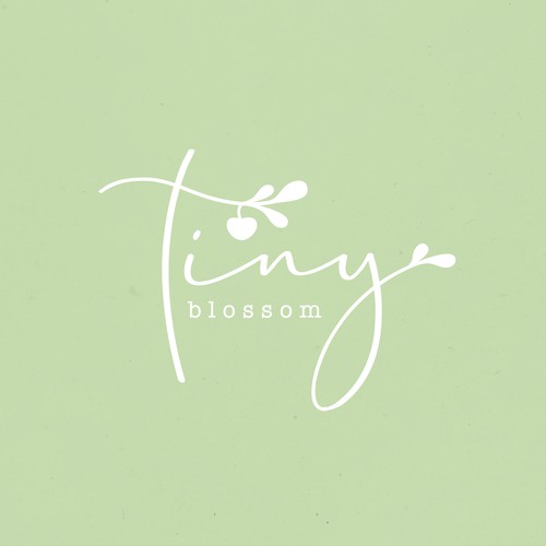 Baby logo with the title 'tiny blossom'