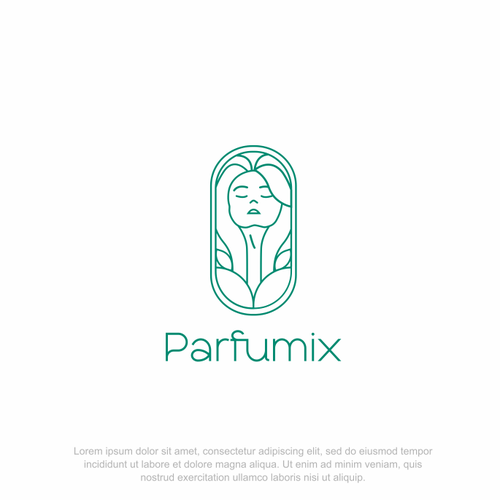 Pretty design with the title 'Parfumix Logo & Brand Guidelines'