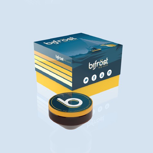 Jar packaging with the title 'Packaging Bifrost'