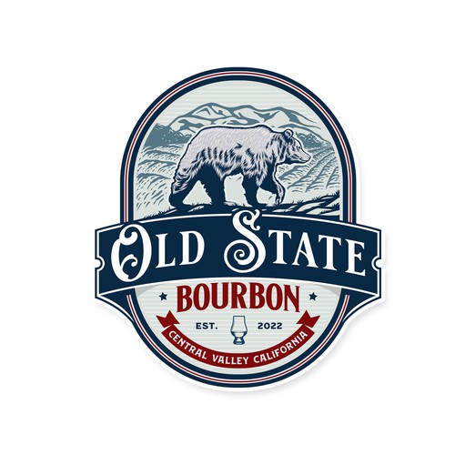 California logo with the title 'Old State Bourbon'