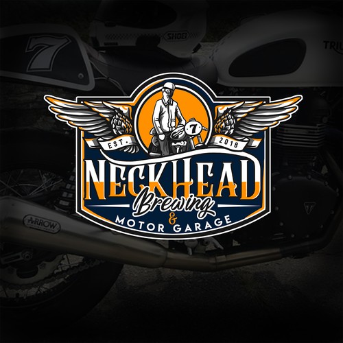 Garage logo with the title 'neckhead concept'