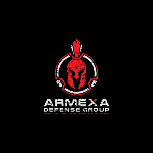 Gladiator design with the title 'Armexa Defense Group'