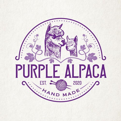Animal brand with the title 'Logo for an Alpaca Farm'
