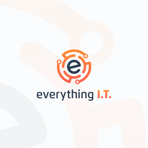 IT brand with the title 'Logo for everything I. T'