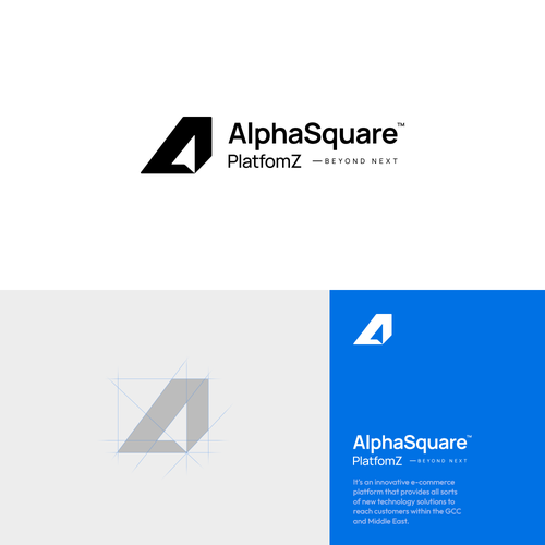 Hybrid design with the title 'Bold logo for an e-commerce platform '