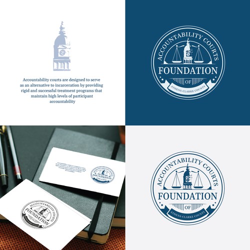 Tower logo with the title 'Accountability Courts Foundation of Athens-Clarke County'