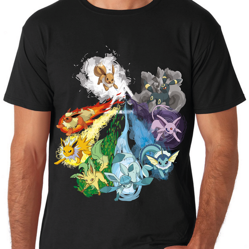 Pokémon design with the title 'Pokemon T-Shirt'