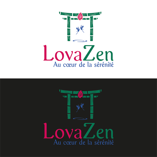 Serenity logo with the title 'Logo for LovaZen, well-being places thanks to nature'