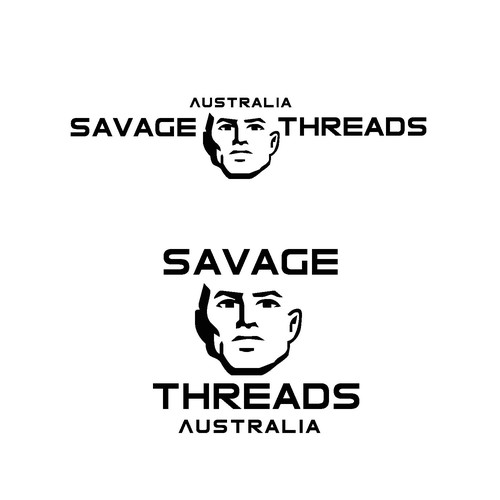 Savage logo with the title 'Bold Clean Cut design for Clothing Store'