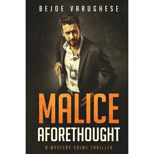 Thriller book cover with the title 'MA'