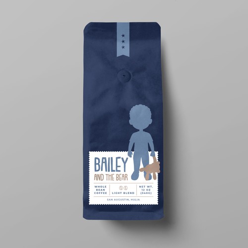 Coffee label with the title 'Coffee label'