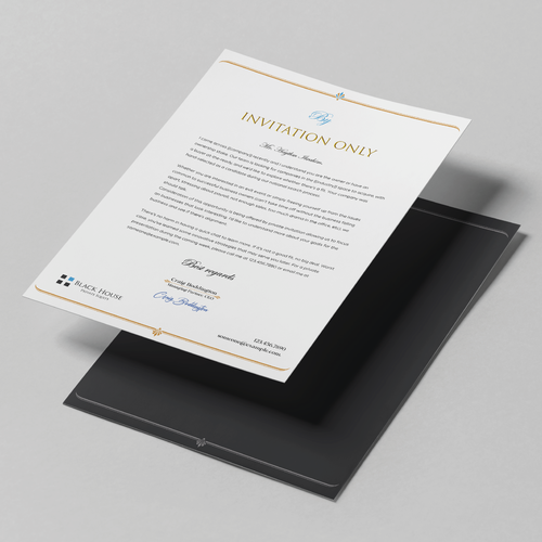 Ornamental design with the title 'Invitation design'