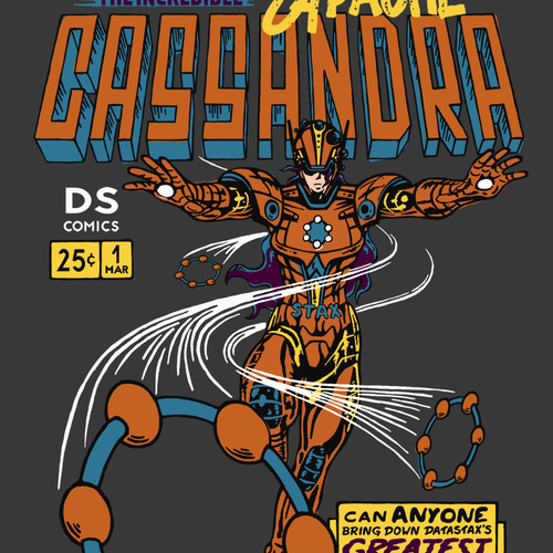 Technology t-shirt with the title 'T-shir Design for DataStax'