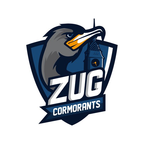 Hard work logo with the title 'Zug Cormorants'