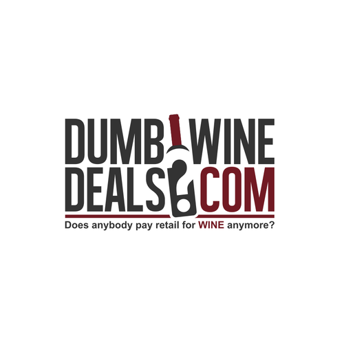 Deal logo with the title 'DumbWineDeals.com'