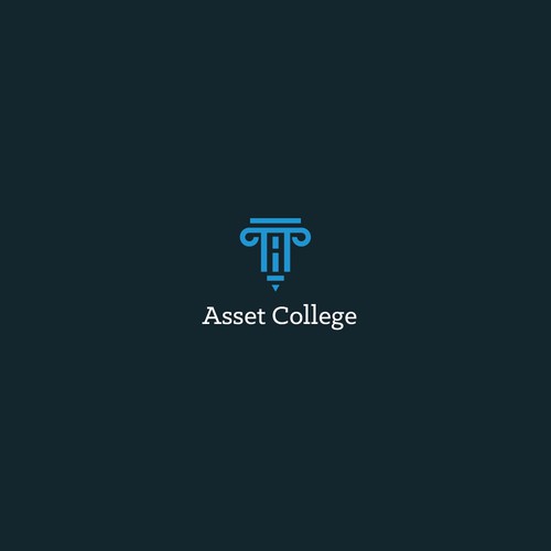 College logo with the title 'Asset College Logo design'