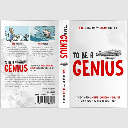 Inspirational book cover with the title 'Book cover design'