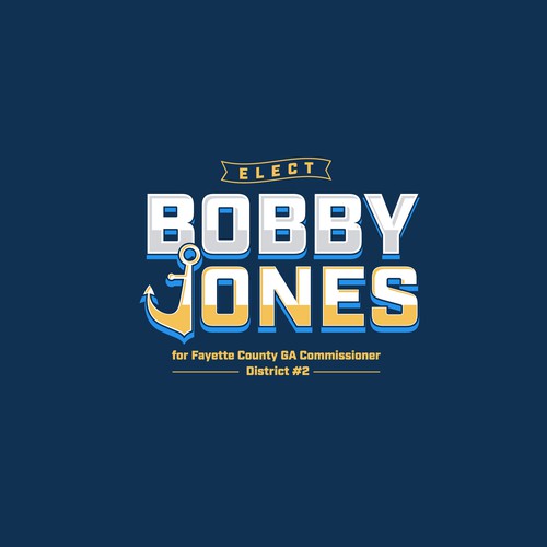Political campaign design with the title 'Navy Veteran Politics Logo'