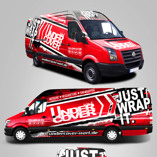 Wrap design with the title 'Car wrap design'